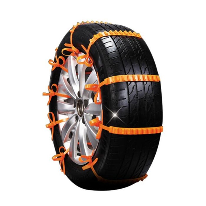 10 PCS Car Tire Emergency Single Grid Anti-skid Chains Tyre Anti-slip Chains