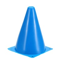 10 Pcs Football Obstacle Sign Tube Thickening Road Block Cone Without Hole Size: 18 X 11.5Cm(Blue)