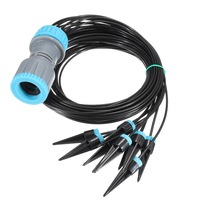 10-Way Curved Arrow Emitter Drippers Kits Drip Irrigation Sprinkler System Dropper Garden Water Saving Devices
