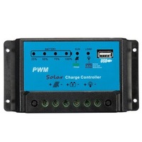 10A 12V Intelligent Pwm Solar Panel Charge Controller Auto Battery Regulator
