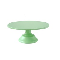 10Inch Iron Green Round Cake Stand Pedestal Dessert Holder Wedding Party Decorations