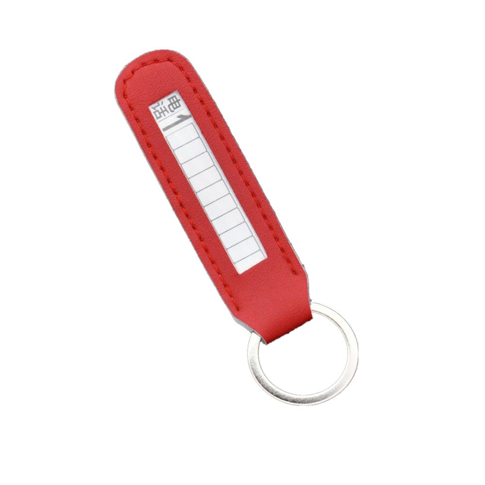 10PCS Anti-lost Phone Number Plate Car Keychain Pendant Auto Vehicle Phone Number Card (Red)