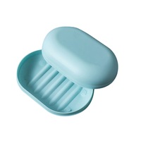 10Pcs Plastic Bathroom Shower Soap Box Tray Dish Storage Holder Plate Home Travel Soap Holder