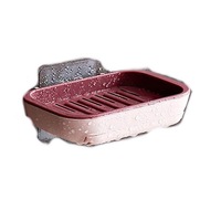 10Pcs Powerful Practical Adhesive Drainage Durable Holder Storage Container Household Merchandises Soap Dishes