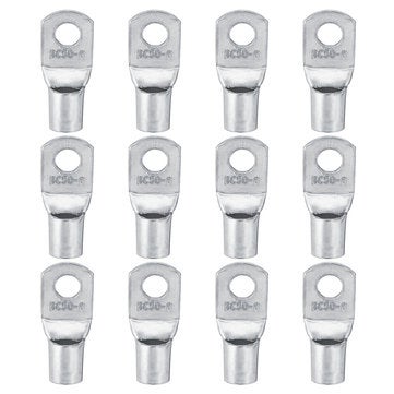 10Pcs Sc50-8 Copper Battery Cable Lug Terminal 1/0 Awg 50Mm2 Hole 8Mm Electrical Battery Connector