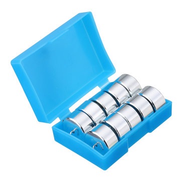 10Pcs/Set 50G Metal Hooked Weight Set Scale Balance Calibration Steelyard with Case Physics