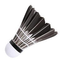 12 In 1 Black Goose Feather Material Professional Competition Training Badminton