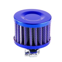 12Mm Universal Round Car Air Filter Crankcase Oil Valve Blue Colour