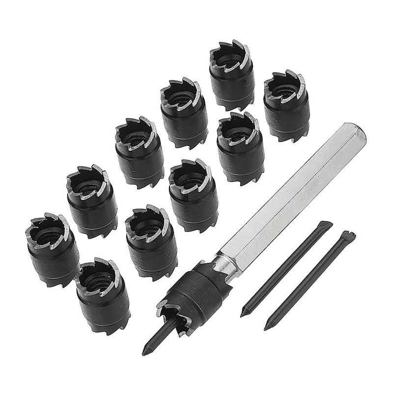 Cheap 13pcs Spot Weld Cutter Set - 3/8 Inch Double Sided Rotary Spot Weld Remover Drill Bit For Power Drill Spot Welding