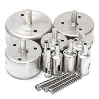 14Pcs 3-70Mm Diamond Hole Saw Tile Ceramic Glass Porcelain Marble Drill Bits Set