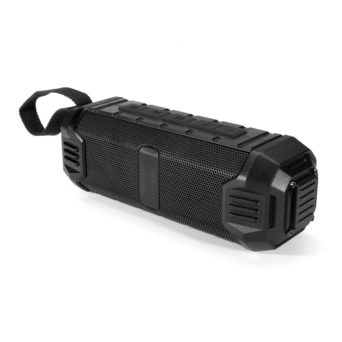 16W Portable Wireless bluetooth Speaker Stereo TF Card Aux-in IPX5 Waterproof Outdoors Subwoofer BLACK COLOR