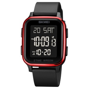 1858 Multi-function Square Student Electric Watch Outdoor Sports Watch