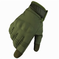 1Pair Full Finger Tactical Gloves Outdoor Training Military Hand Protector Camping Hunting Black