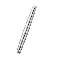1Pc Stainless Steel Rolling Pin Kitchen Utensils Dough Roller Bake Pizza Noodles Cookie Dumplings Making Non-stick Baking Tool