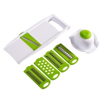 1Set Kitchen Convenience Grater Slicer 5 Blades Potato Cutter Fixture