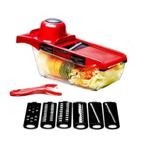 1Set Kitchen Vegetable Cutter Blade Mandoline Slicer Potato Peeler Carrot Cheese Grater Vegetable Slicer Kitchen Accessories Tool