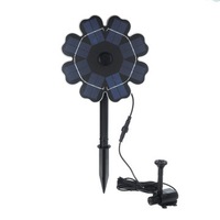 1Set Solar Panel Water Pump Pond Garden Floating Fountain