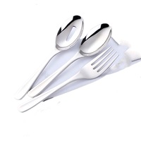 1Set Stainless Steel Rainbow Flatware Big Size Long Handle Serving Spoon/Fork/Colander Salad Set Kitchen Utensils