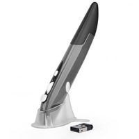 2.4G Wireless Pen Mouse Infrared Electronic Presentation Pointer For Business Office Silver Gray