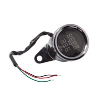 2 In 1 Universal Digital Display Waterproof Led Voltage Meter Tachometer For Dc 12V Motorcycle
