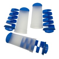 2 In1 Silicone Spiral Strip Cube Lolly Diy Cream Popsicle Yogurt Ice Maker Icebox
