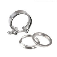 2 Inch Car Turbo Exhaust Downpipe V-Band Clamp Stainless Steel 304 Flange Clamp