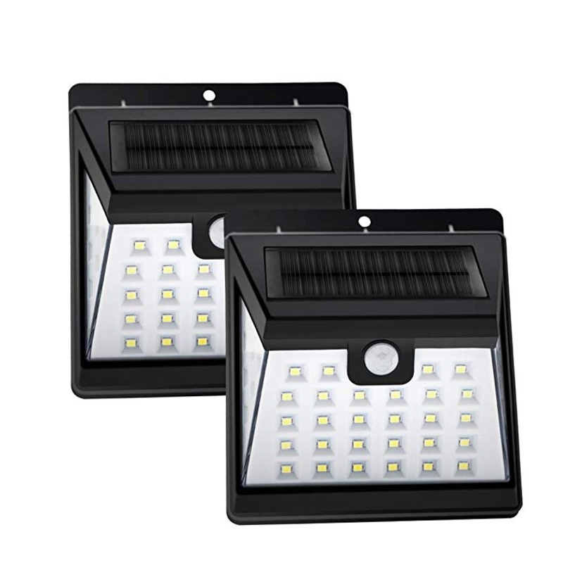 Buy 2 Pack Outdoor 40 LED Wireless Solar Lights Outdoor, Upgraded 3 Modes Waterproof Solar