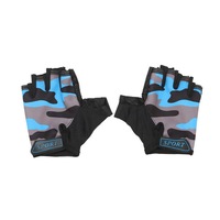 2 Pairs Medium Finger Gloveskids Half Soft Finger Gloves For Racing 4-10 Years Children Grey Colour