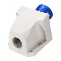2 Pcs 3Pin Blue Waterproof Industrial Plug Sockets 220V-250V 16A Ip44 Inlet Socket Connector