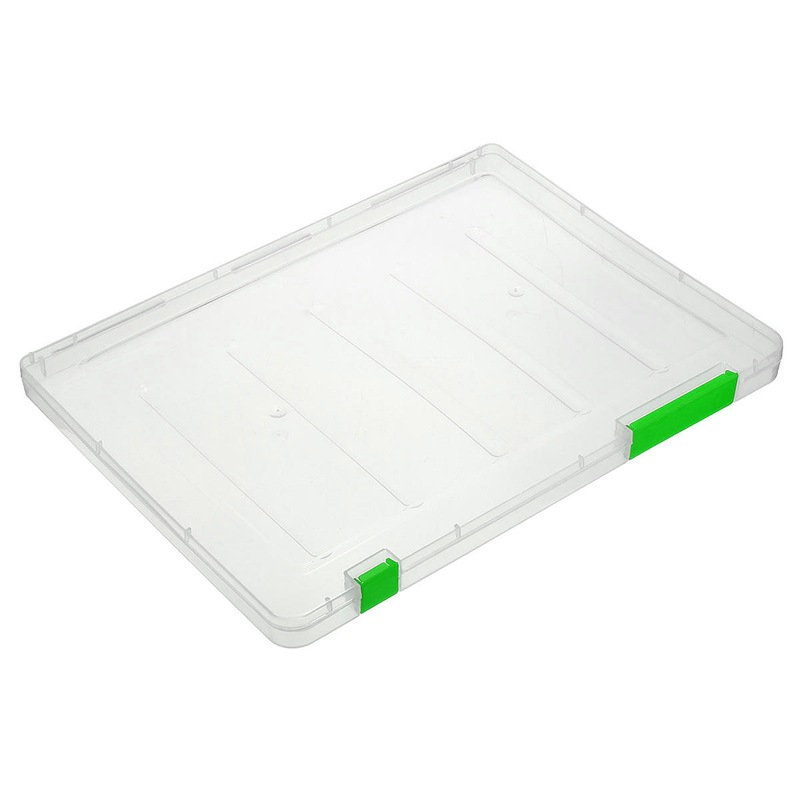 Buy 2 Pcs A4 File Storage Box Clear Plastic Document Cases Desk Paper
