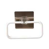 2 Pcs Adhesive Plastic Towel Holder Roll Paper Storage Box Organizer Rack Hanger