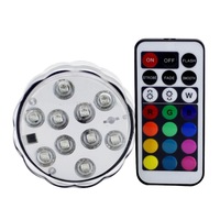 2 Pcs Colorful Remote Control Decoration Diving Lamp