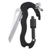 2 Pcs External Multi-function Carabiner D-type Hanging Keychain