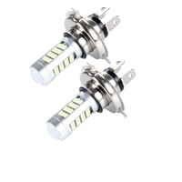 2 Pcs H4 900Lm 42 Smd-2835 Leds Car Fog Lights(White)