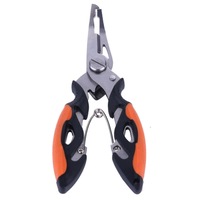 2 Pcs Multifunctional Stainless Steel Jaw Fishing Pliers Scissors Hook Removal Tool Line Cutter