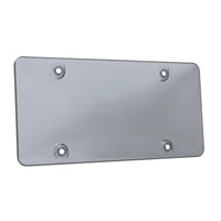 2 Pcs Plastic Car License Plate Frame Tag Cover (Grey)