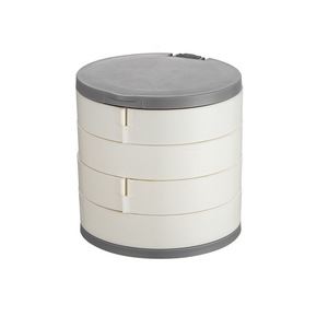 2 Pcs Rotating Multi-Layer Jewelry Box Earrings Storage Box Hand Jewelry Earrings Earrings Necklace Jewelry Rack Dustproof Box