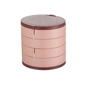 2 Pcs Rotating Multi-Layer Jewelry Box Earrings Storage Box Hand Jewelry Earrings Earrings Necklace Jewelry Rack Dustproof Box