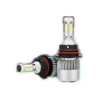 2 PCS S2 9007 / HB5 18W 6000K 1800LM IP65 2 COB LED Car Headlight Lamps DC 9-30V(Cool White)