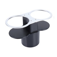 2 Pcs Sd-1021 Auto Car Truck Mount Dual Hole Drink Can Drinking Bottle Cup Holder Stand(Black)
