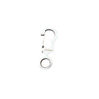 2 Pcs Stainless Steel Keychain Multifunction Carabiner Buckle Edc Tool