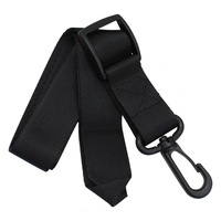2 Pcs Universal Adjustable Saxophone Clarinet Single Shoulder Neck Strap Oxford Cloth Wind Instrument Parts Accessories black