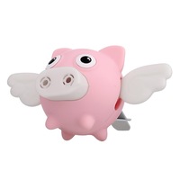 2 Pcs Universal Car Flying Pig Shape Air Outlet Aromatherapy(Pink)