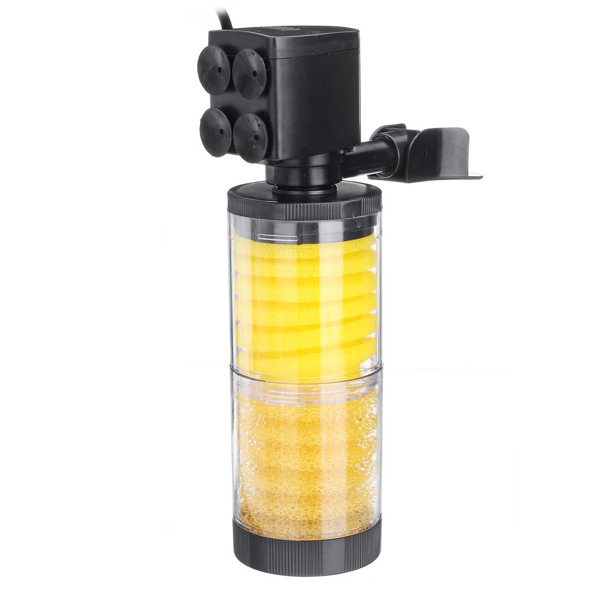 20 3 In 1 Aquarium Internal Filter Fish Tank Water Circulation Oxygen Filter Pump With Four Suction Cups