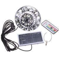 220V 22Led Solar Power Remote Camping Light Lantern Outdoor Yard Emergency Lamp
