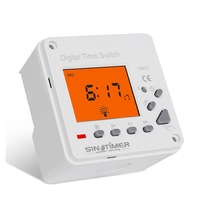 220V Ac Lcd Display 7 Days Weekly Digital Electronic Timer Lighting Switch With Backlight And Cover