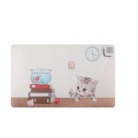 220V Electric Hot Plate Writing Desk Warm Table Mat Blanket Office Mouse Heating Warm Computer Hand Warmer Desktop Heating Plate :Cat