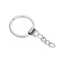 23 PCS Flat Ring Alloy Metal Ring Keychain