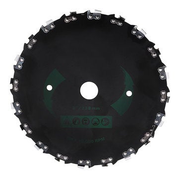 230Mm Brushcutter Incision Replacement Brushcutter Saw Blade With Chain For Trimmer Lawnmover