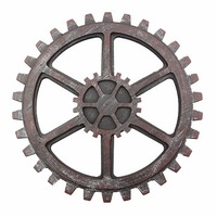 24cm Industrial Style Wooden Gear Wall Decor Antique Home Bar Pub Cafe Art Decor